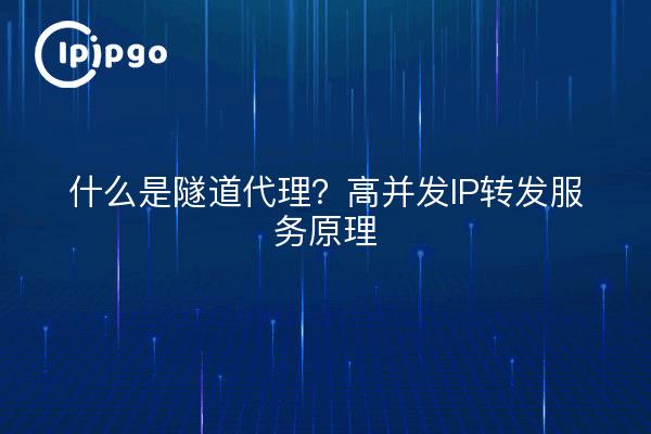 什么是隧道代理?高并发IP转发服务原理