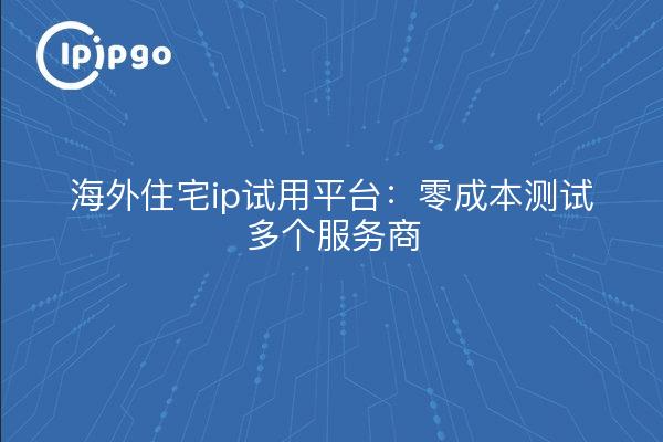 海外住宅ip试用平台:零成本测试多个服务商