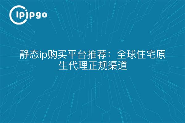 静态ip购买平台推荐:全球住宅原生代理正规渠道