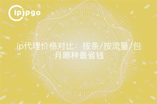 ip代理价格对比：按条/按流量/包月哪种最省钱