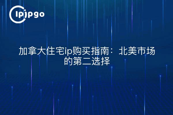 加拿大住宅ip购买指南：北美市场的第二选择