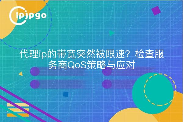 代理ip的带宽突然被限速？检查服务商QoS策略与应对