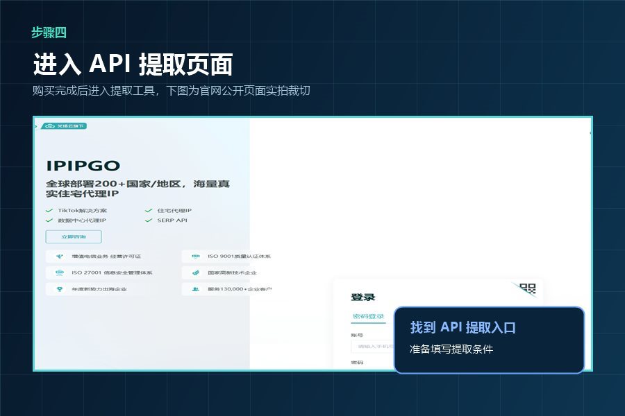 IPIPGO官网公开API提取页面