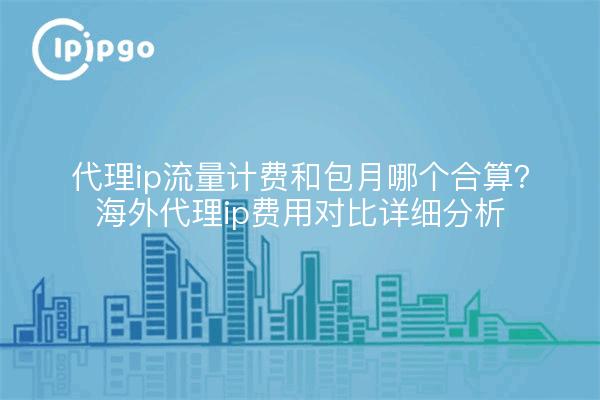 代理ip流量计费和包月哪个合算？海外代理ip费用对比详细分析