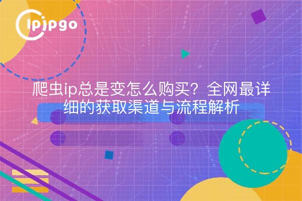 爬虫ip总是变怎么购买?全网最详细的获取渠道与流程解析