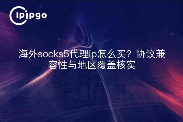 海外socks5代理ip怎么买？协议兼容性与地区覆盖核实
