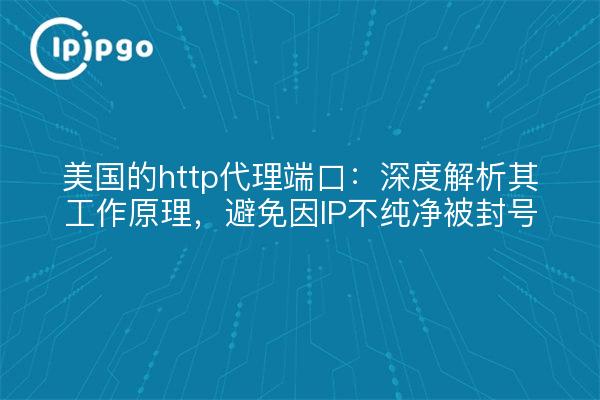 美国的http代理端口:深度解析其工作原理,避免因IP不纯净被封号