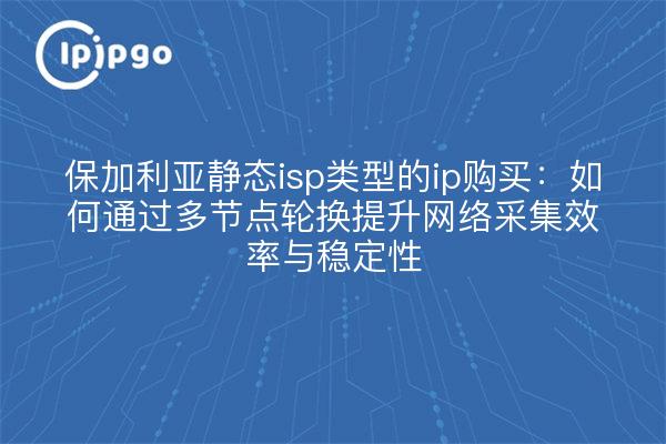 保加利亚静态isp类型的ip购买:如何通过多节点轮换提升网络采集效率与稳定性