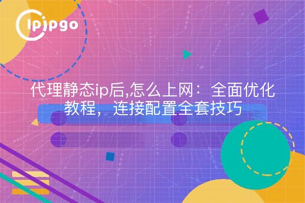 代理静态ip后,怎么上网：全面优化教程，连接配置全套技巧