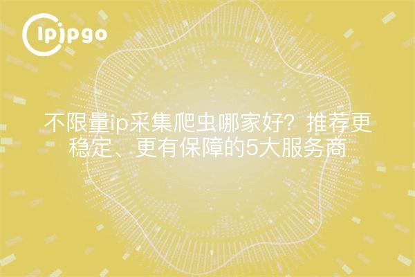 不限量ip采集爬虫哪家好?推荐更稳定、更有保障的5大服务商