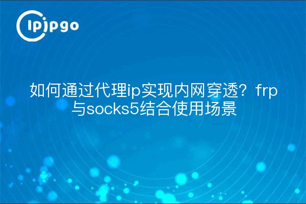 如何通过代理ip实现内网穿透？frp与socks5结合使用场景