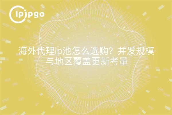 海外代理ip池怎么选购？并发规模与地区覆盖更新考量