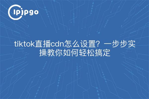 tiktok直播cdn怎么设置？一步步实操教你如何轻松搞定