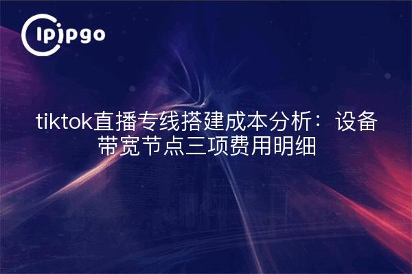 tiktok直播专线搭建成本分析:设备带宽节点三项费用明细