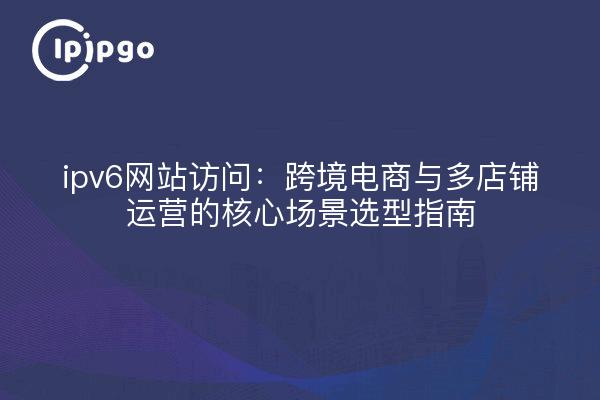 ipv6网站访问:跨境电商与多店铺运营的核心场景选型指南