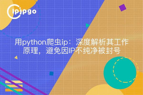 用python爬虫ip:深度解析其工作原理,避免因IP不纯净被封号