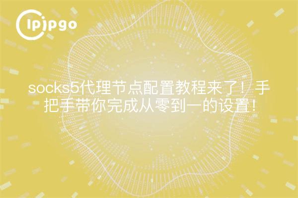 socks5代理节点配置教程来了！手把手带你完成从零到一的设置！