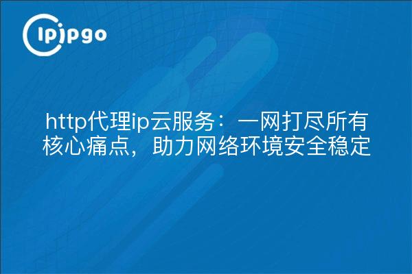 http代理ip云服务:一网打尽所有核心痛点,助力网络环境安全稳定