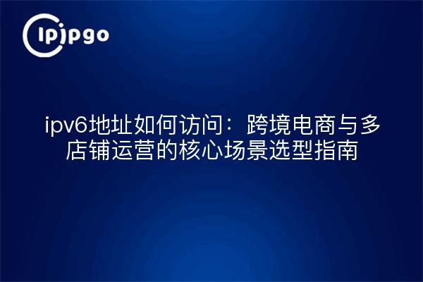 ipv6地址如何访问:跨境电商与多店铺运营的核心场景选型指南