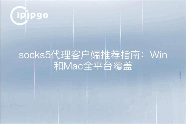 socks5代理客户端推荐指南:Win和Mac全平台覆盖