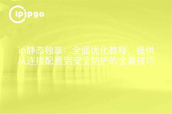 ip静态独享:全面优化教程,提供从连接配置到安全防护的全套技巧