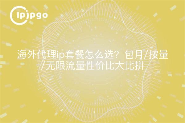 海外代理ip套餐怎么选?包月/按量/无限流量性价比大比拼