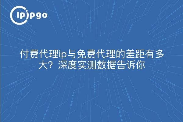 付费代理ip与免费代理的差距有多大?深度实测数据告诉你
