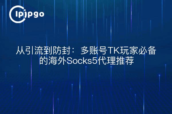 从引流到防封：多账号TK玩家必备的海外Socks5代理推荐