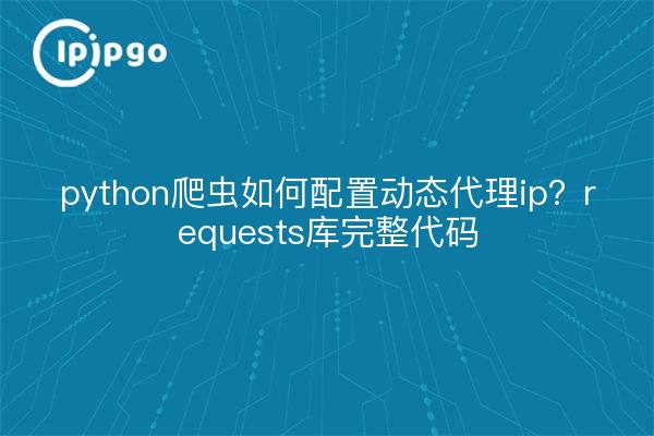 python爬虫如何配置动态代理ip？requests库完整代码