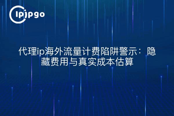 代理ip海外流量计费陷阱警示:隐藏费用与真实成本估算