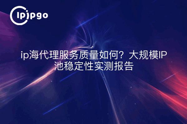 ip海代理服务质量如何?大规模IP池稳定性实测报告