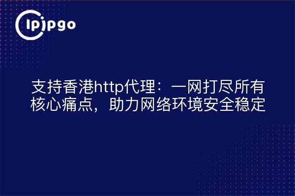 支持香港http代理:一网打尽所有核心痛点,助力网络环境安全稳定