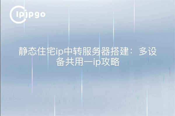 静态住宅ip中转服务器搭建:多设备共用一ip攻略
