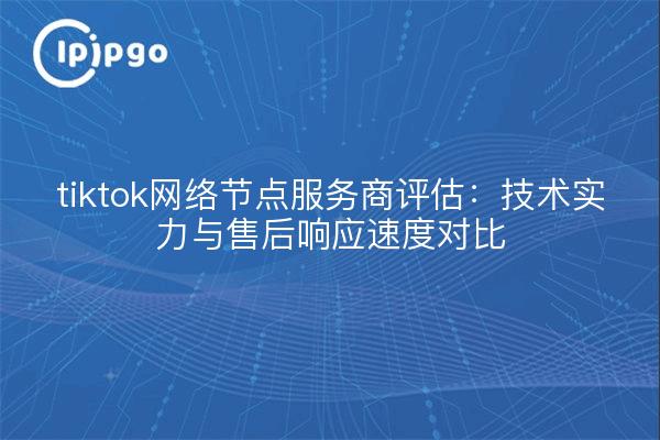 tiktok网络节点服务商评估:技术实力与售后响应速度对比