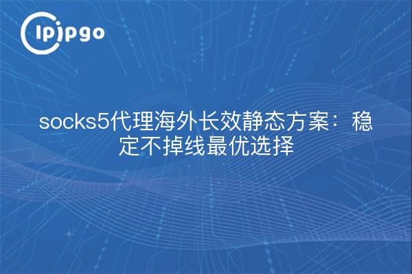 socks5代理海外长效静态方案:稳定不掉线最优选择