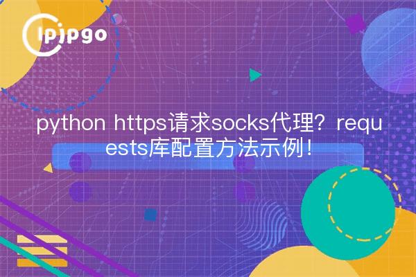 python https请求socks代理?requests库配置方法示例!