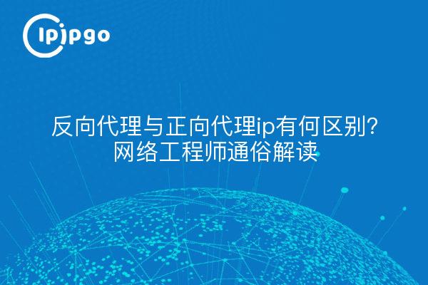 反向代理与正向代理ip有何区别?网络工程师通俗解读