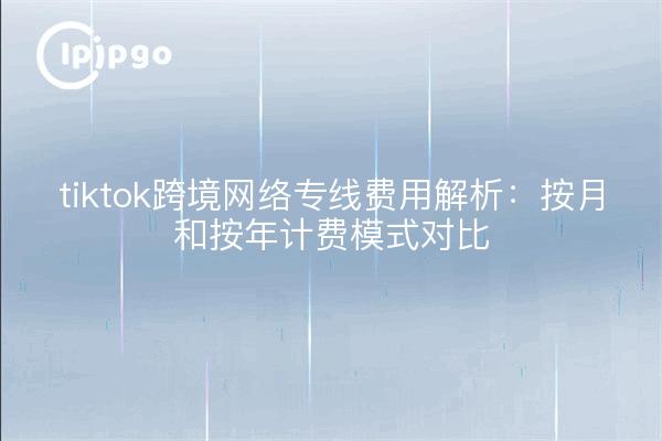 tiktok跨境网络专线费用解析:按月和按年计费模式对比