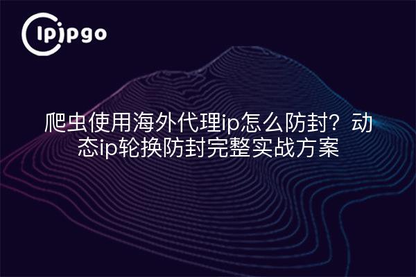 爬虫使用海外代理ip怎么防封？动态ip轮换防封完整实战方案