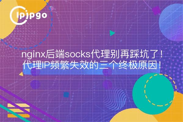 nginx后端socks代理别再踩坑了!代理IP频繁失效的三个终极原因!