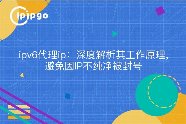ipv6代理ip:深度解析其工作原理,避免因IP不纯净被封号