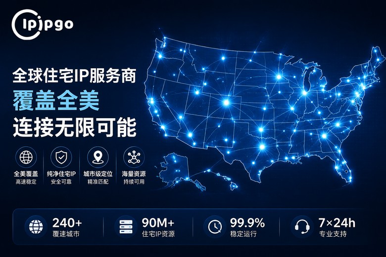 IPIPGO美国代理IP节点覆盖