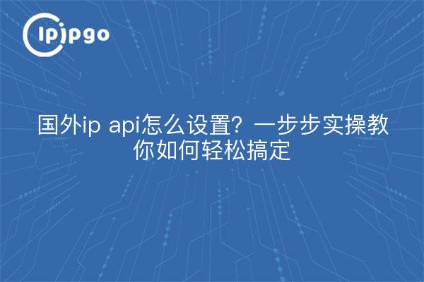 国外ip api怎么设置?一步步实操教你如何轻松搞定