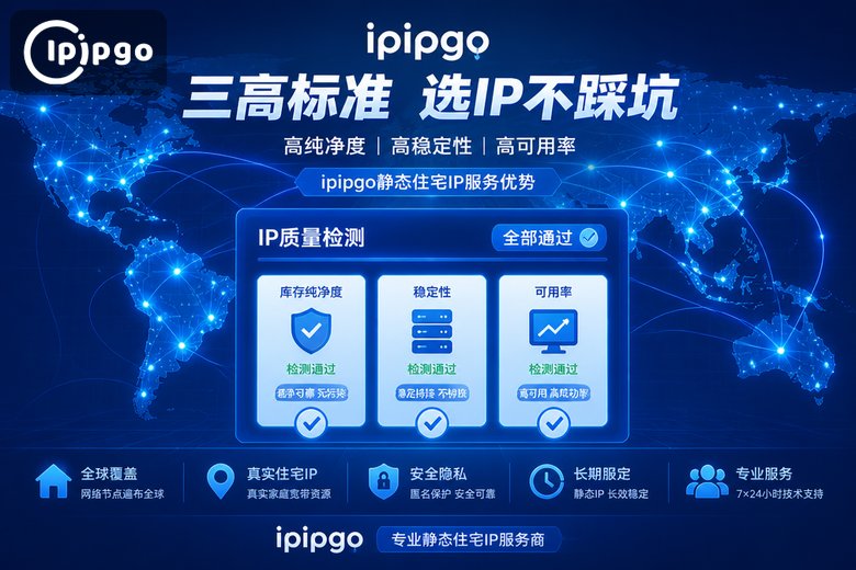 ipipgo static residential ip