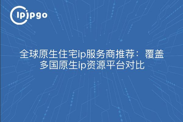 全球原生住宅ip服务商推荐:覆盖多国原生ip资源平台对比