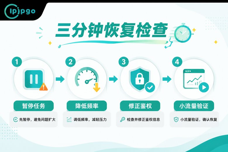 采集恢复的三分钟检查步骤