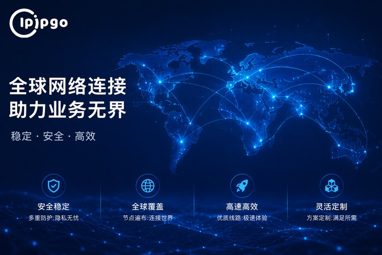 IPIPGO全球代理网络示意
