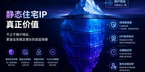 静态住宅IP的真正价值冰山模型