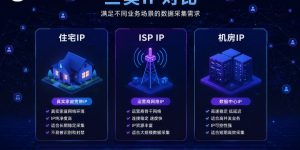 住宅IP ISP IP 机房IP全面对比