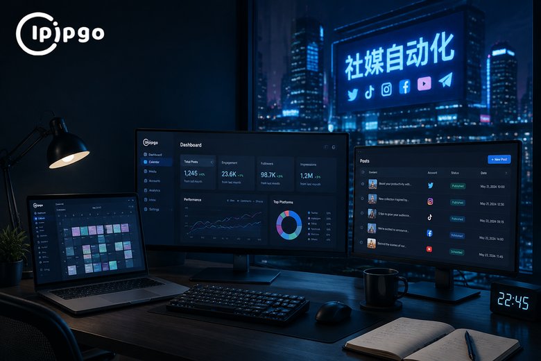 社交媒体自动化工作场景